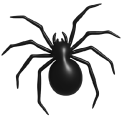 Simple 3D Black Spider pointer
