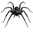 Simple 3D Black Spider cursor