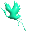 Simple 3D Cyan Stork pointer