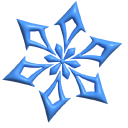 Simple 3D Genshin Impact Cryo pointer