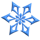 Simple 3D Genshin Impact Cryo cursor