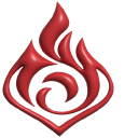 Simple 3D Genshin Impact Pyro cursor