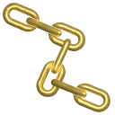 Simple 3D Gold Chain cursor