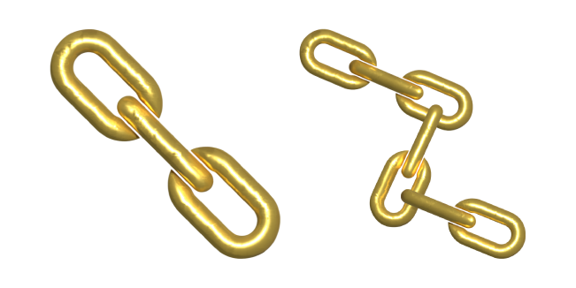 Simple 3D Gold Chain
