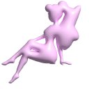 Simple 3D Light Pink Fairy cursor