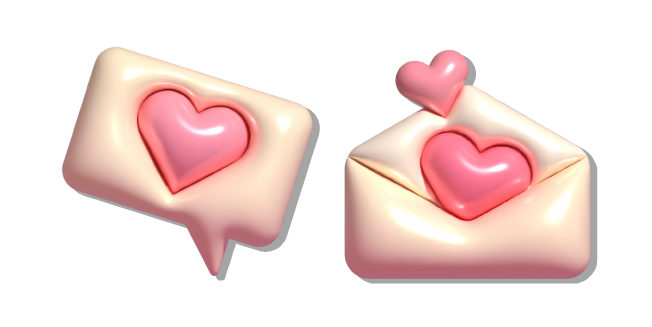 Simple 3D Love Message and Love Letter
