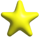 Simple 3D Orange and Yellow Stars cursor