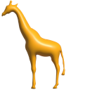 Simple 3D Orange Giraffe pointer