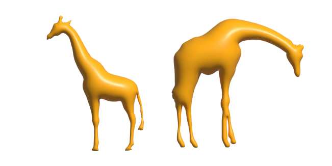 Simple 3D Orange Giraffe