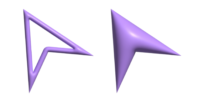 Simple 3D Purple Arrow