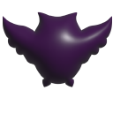 Simple 3D Purple Owl cursor