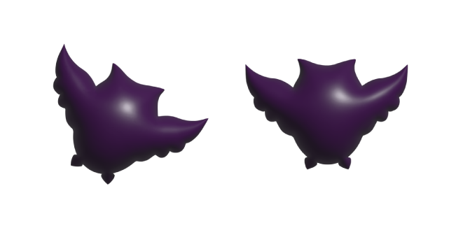 Simple 3D Purple Owl