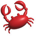 Simple 3D Red Crab pointer