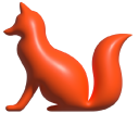 Simple 3D Red Fox cursor