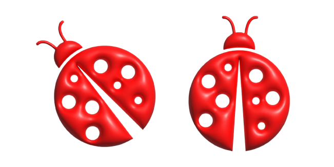 Simple 3D Red Ladybug