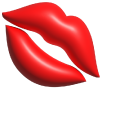 Simple 3D Red Lips pointer