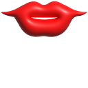 Simple 3D Red Lips cursor