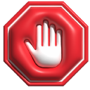 Simple 3D Red Stop Signs cursor