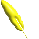 Simple 3D Yellow Feather pointer
