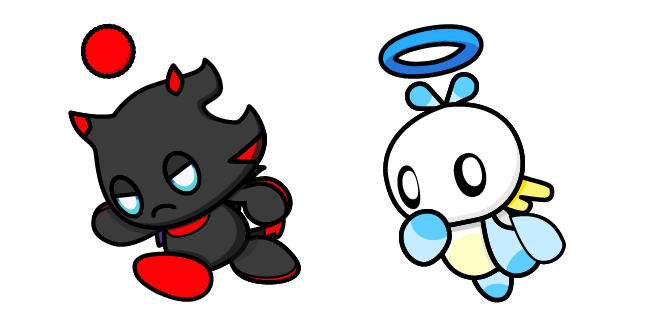 Sonic Shadow Chao and Hero Chao