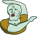 Handsome Squidward Falling pointer