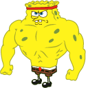 Increasingly Buff SpongeBob cursor