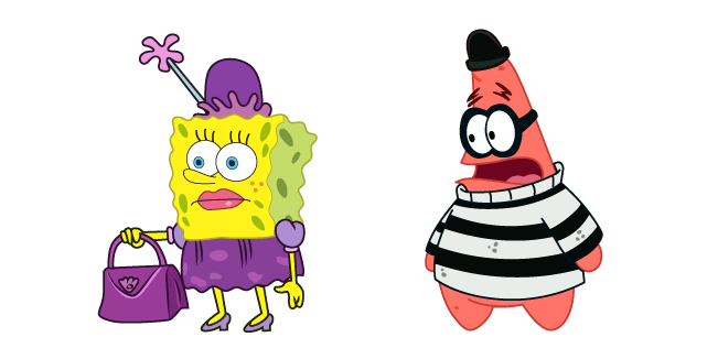 Lady SpongeBob and Robber Patrick