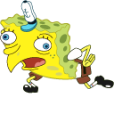 Mocking SpongeBob pointer