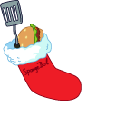 SpongeBob and Christmas Sock pointer