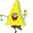 SpongeBob and Christmas Sock cursor