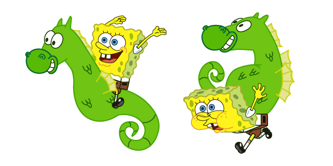 SpongeBob and Mystery the Seahorse