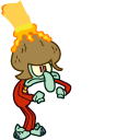 SpongeBob Captain Magma Squidward pointer