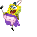 SpongeBob Dancing and Mr. Krabs pointer