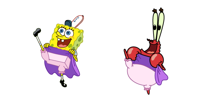 SpongeBob Dancing and Mr. Krabs