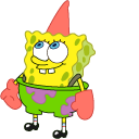Spongebob Dressed Up as Patrick cursor
