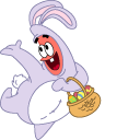 SpongeBob Easter Bunny Patrick Star cursor