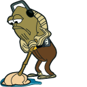 SpongeBob Fred the Fish Mopping pointer