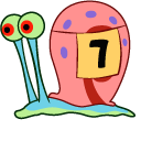 SpongeBob Gary the Snail Race Competitor pointer