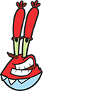 SpongeBob Mr. Krabs Dollar cursor