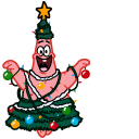 SpongeBob Patrick Christmas Tree cursor