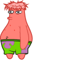 SpongeBob Patrick Rip Head Off cursor