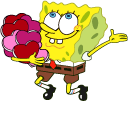 SpongeBob Valentine's Day cursor