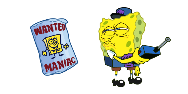 SpongeBob Wanted Maniac Poster