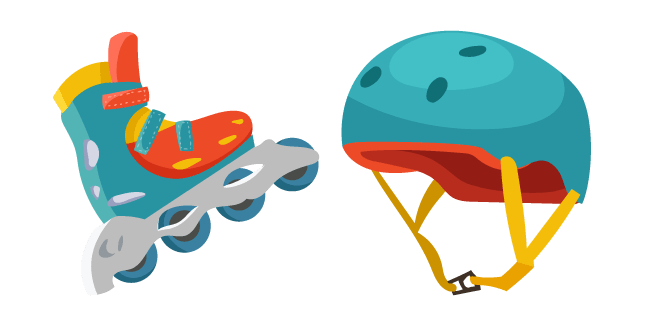 Roller Skates and Helmet