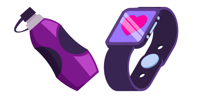 Sports Watch and Water Bottle