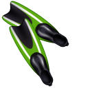 Swim Fins and Diving Mask pointer