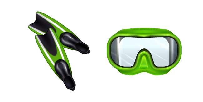 Swim Fins and Diving Mask