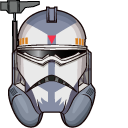 Star Wars CC-3636 Wolffe DC-17 Hand Blaster cursor