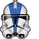 Star Wars Clone Trooper 501st Legion DC-17 Hand Blaster cursor
