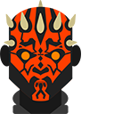 Star Wars Darth Maul and Red Lightsaber cursor